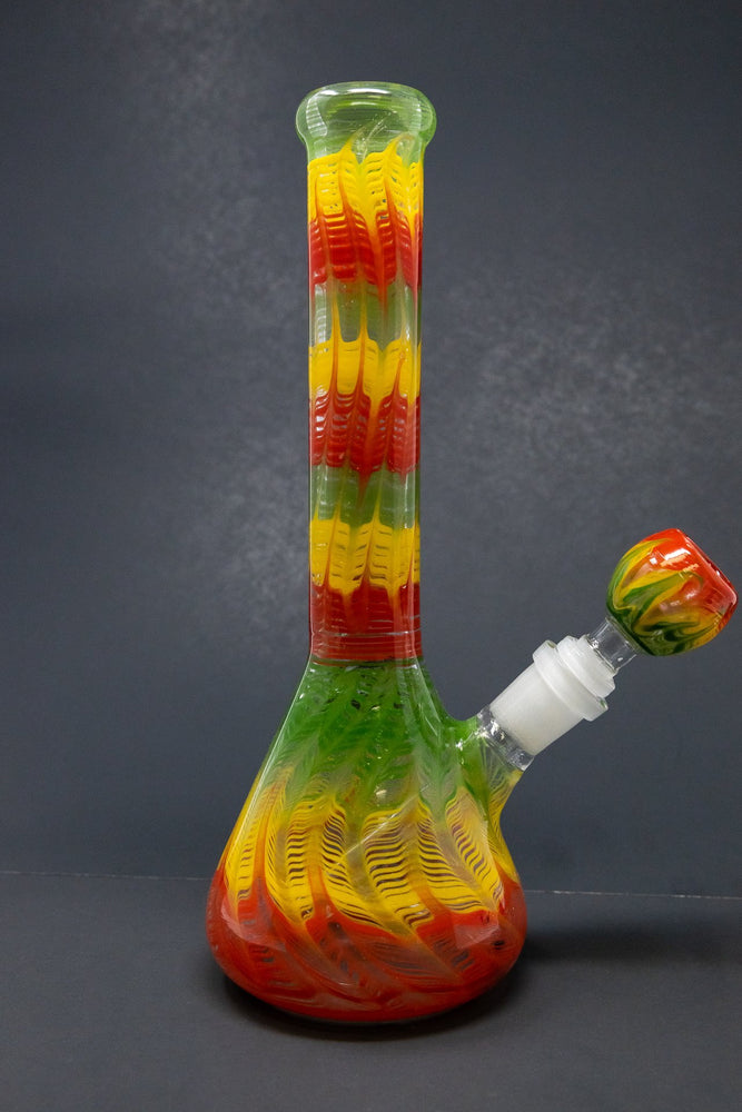 10" Rasta Drip Bong