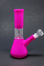 8" Pink Zebra Bong