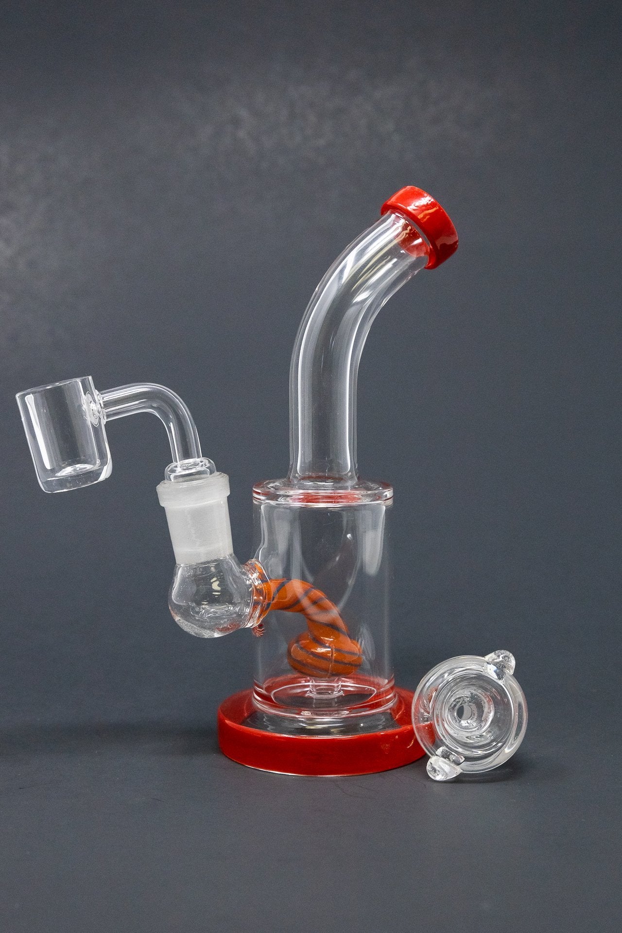 6" Candy Cane Percolator Dab Rig