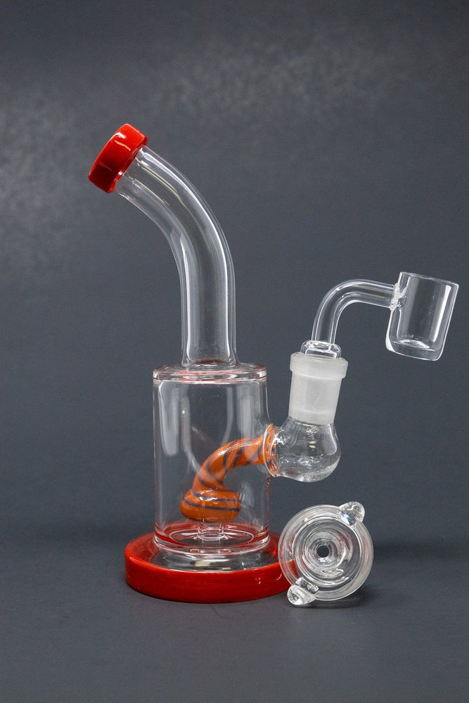 6" Candy Cane Percolator Dab Rig