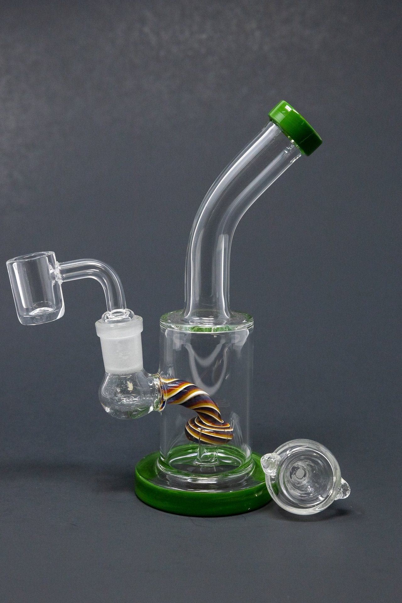 6" Candy Cane Percolator Dab Rig