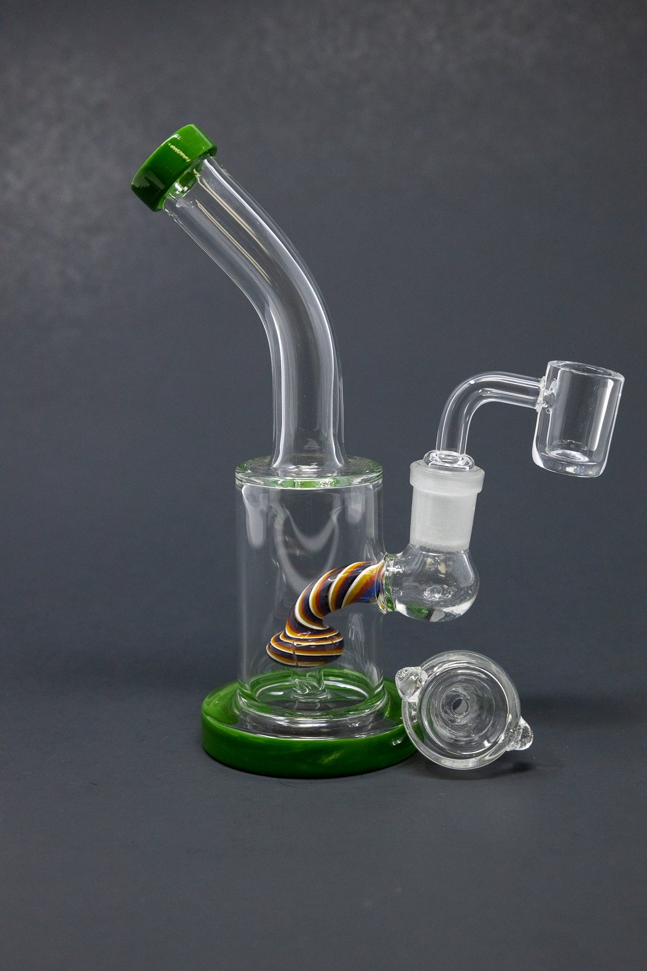 6" Candy Cane Percolator Dab Rig