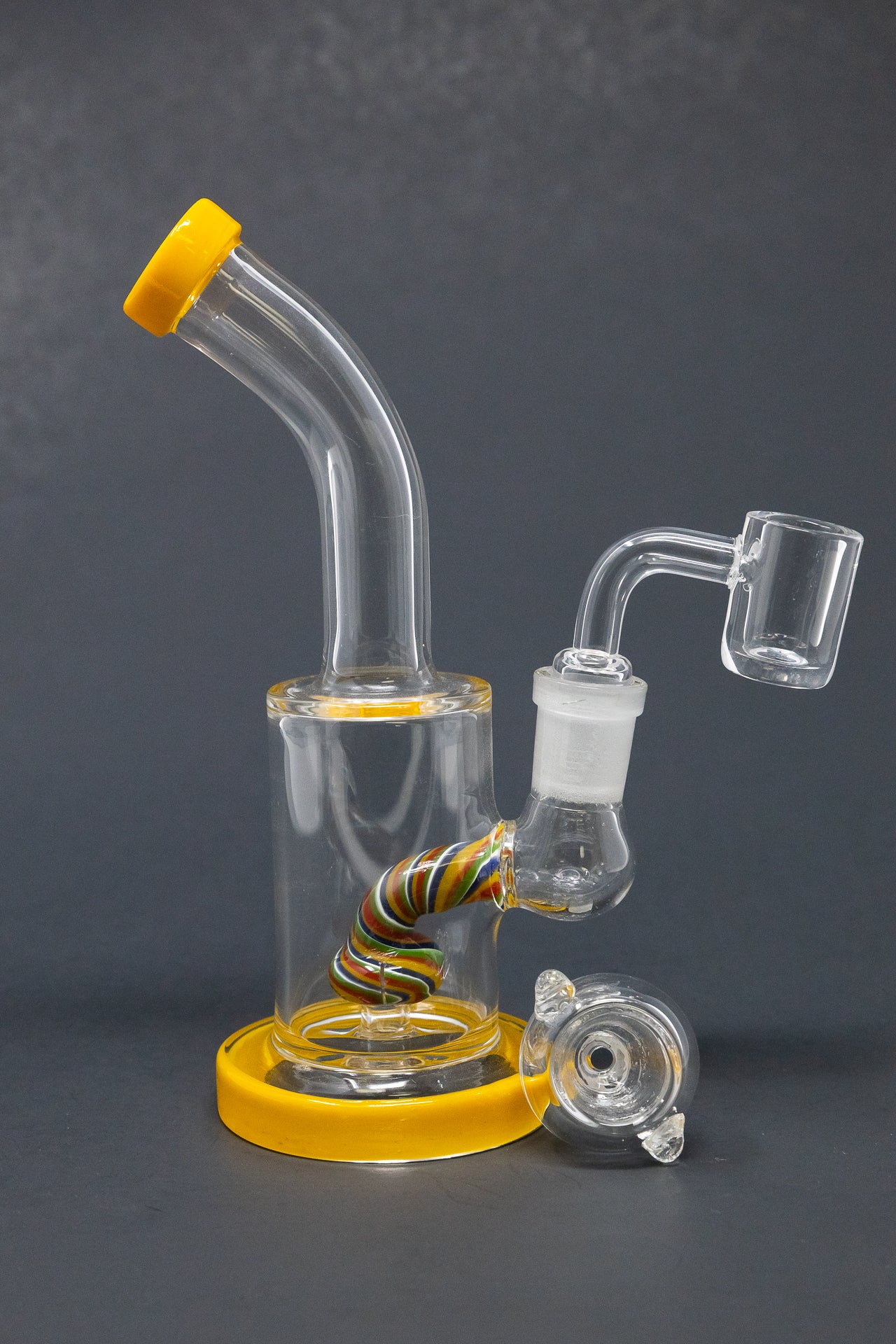 6" Candy Cane Percolator Dab Rig