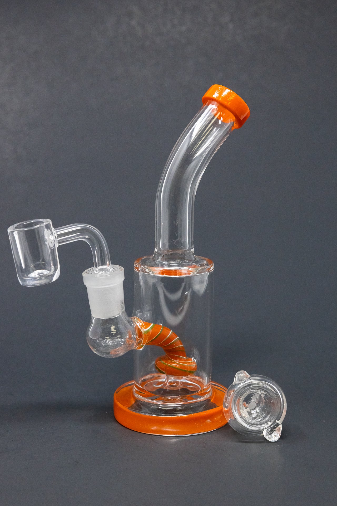 6" Candy Cane Percolator Dab Rig