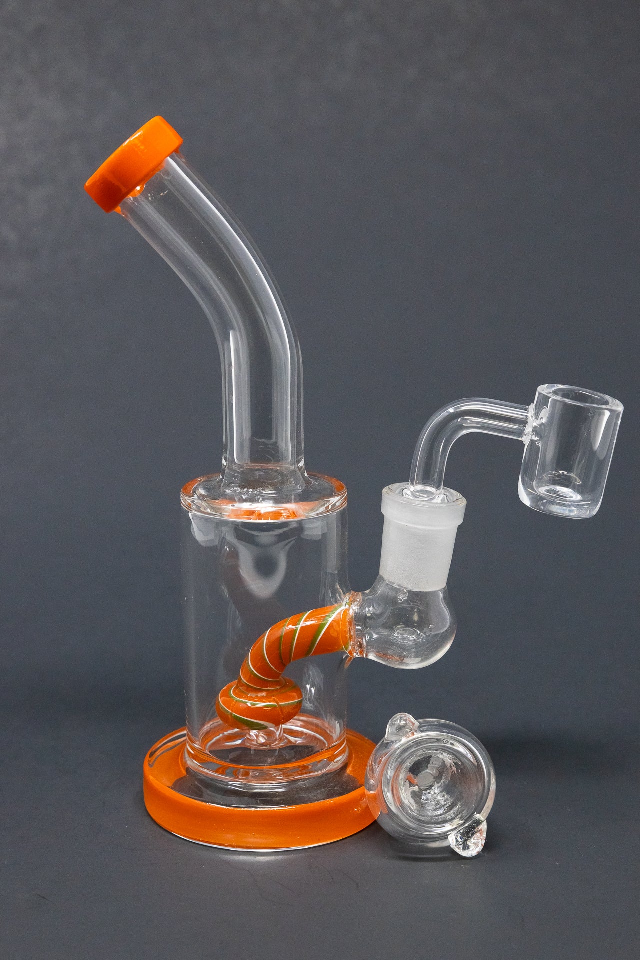 6" Candy Cane Percolator Dab Rig