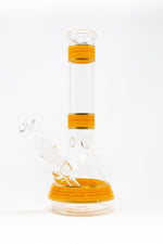 10" Mango Stripe Beaker Bong w/ Ice Catcher