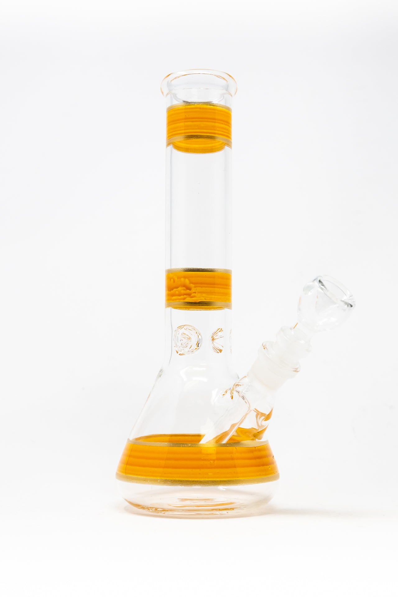 10" Mango Stripe Beaker Bong w/ Ice Catcher