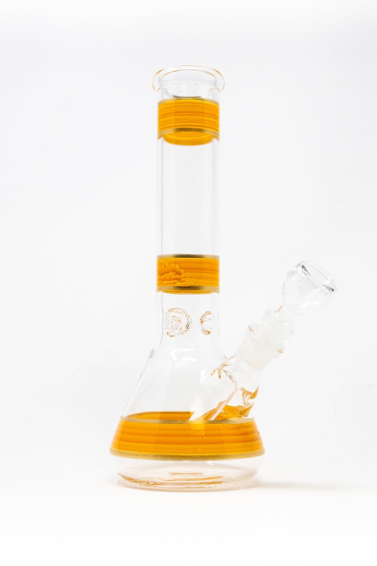 10" Mango Stripe Beaker Bong w/ Ice Catcher