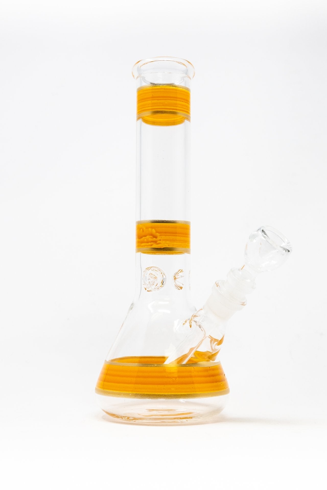 10" Mango Stripe Beaker Bong w/ Ice Catcher