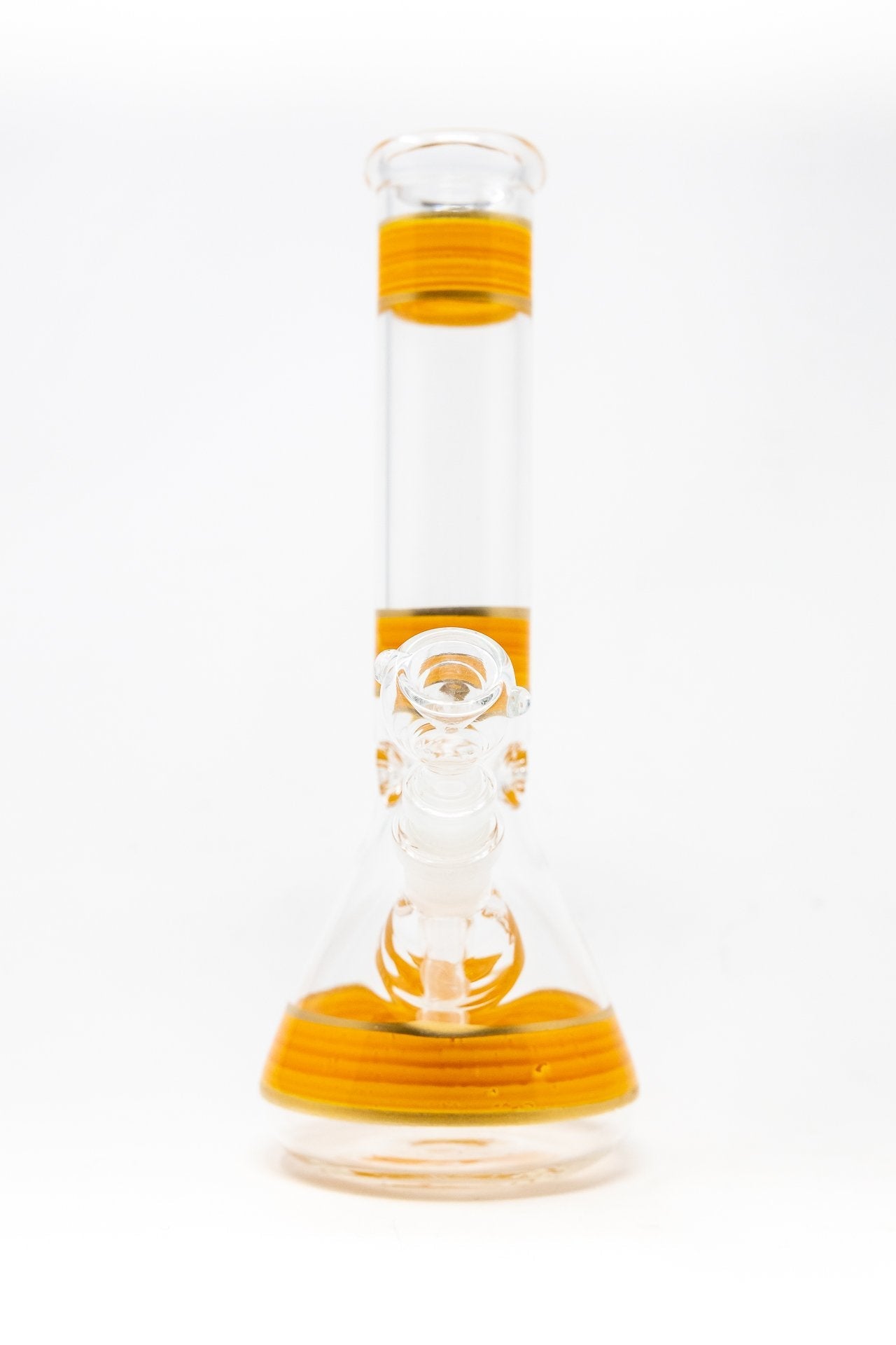 10" Mango Stripe Beaker Bong w/ Ice Catcher