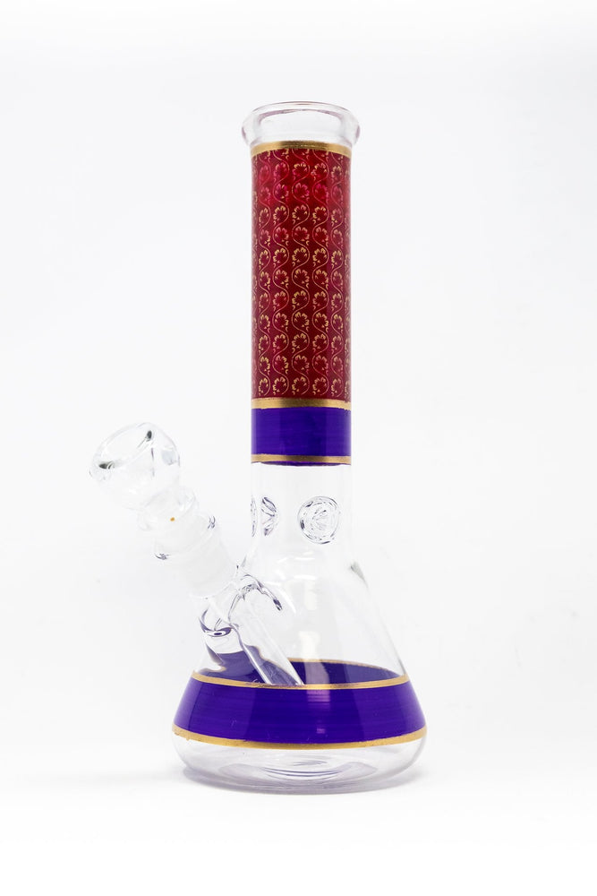 10" Purple Aladdin Beaker Bong w/ Ice Catcher