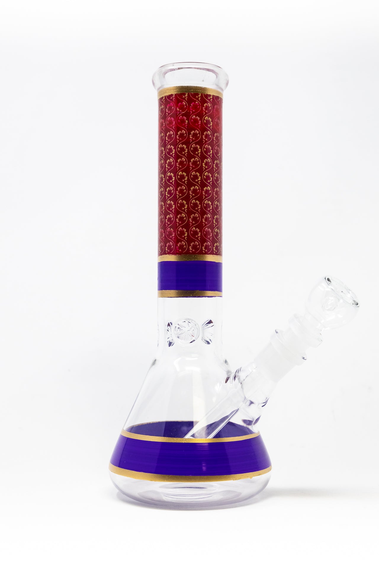 10" Purple Aladdin Beaker Bong w/ Ice Catcher