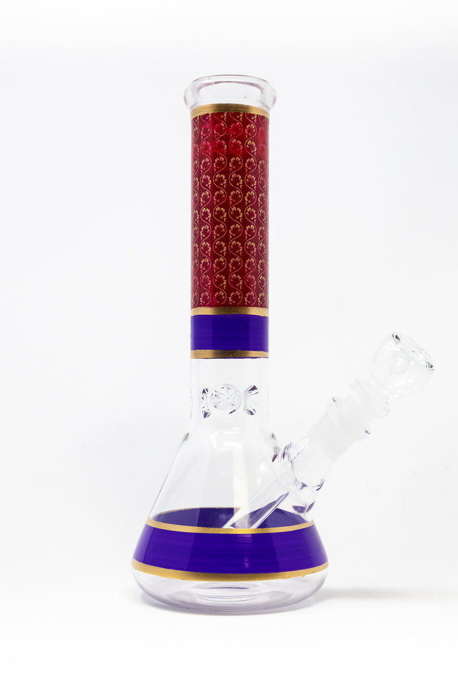 10" Purple Aladdin Beaker Bong w/ Ice Catcher