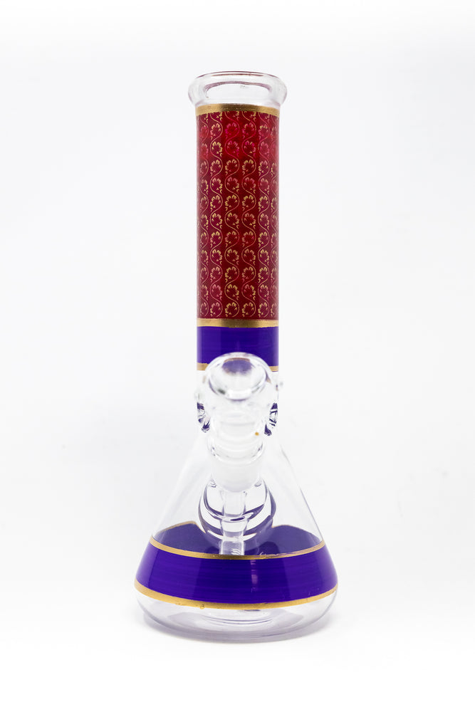 10" Purple Aladdin Beaker Bong w/ Ice Catcher