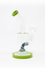 6" Lime Green Candy Cane Percolator Bong