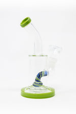 6" Lime Green Candy Cane Percolator Bong
