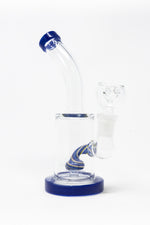 6" Navy Blue Candy Cane Percolator Bong