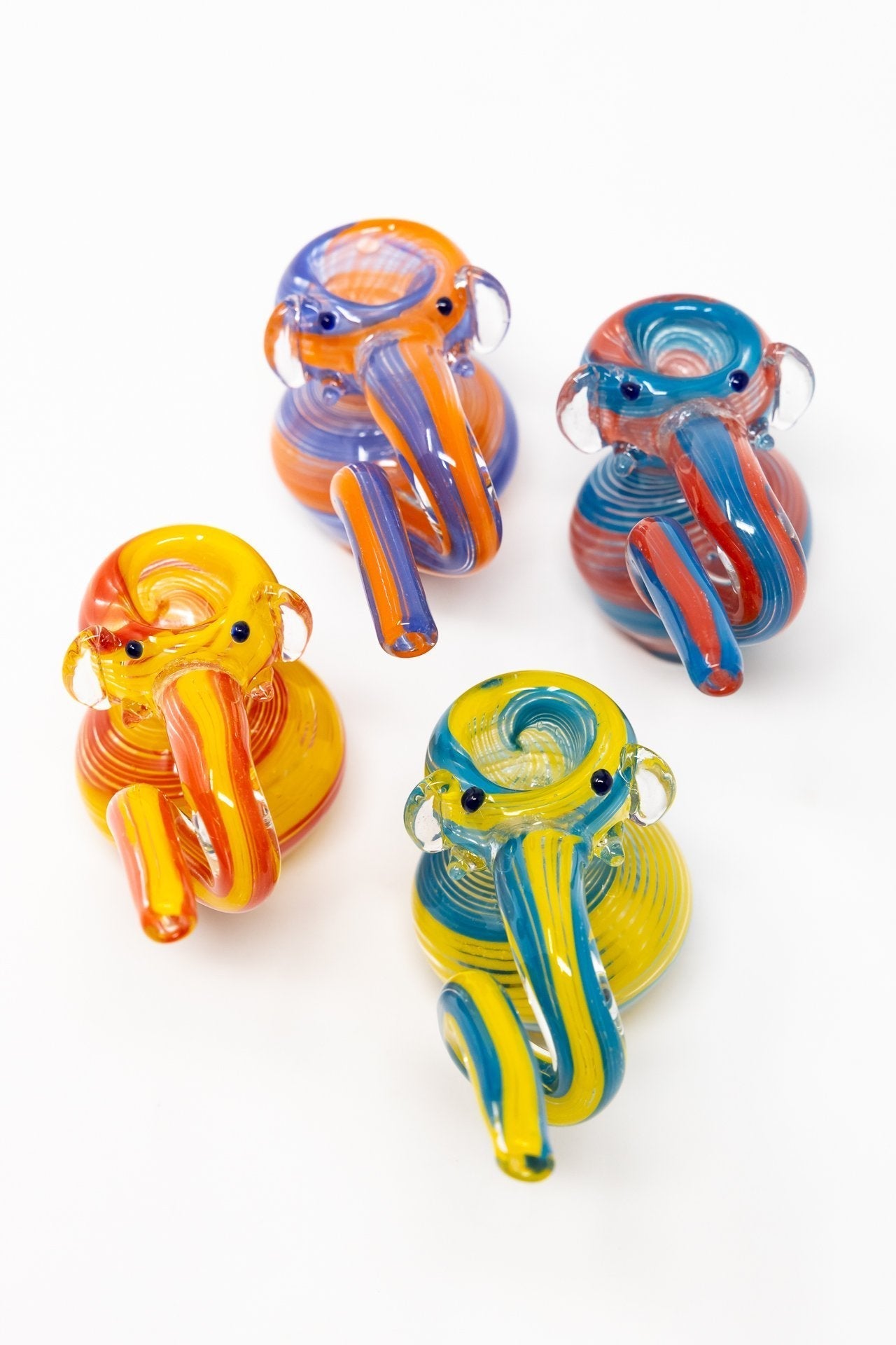 4" Long Trunk Elephant Bubbler StonedGenie.com
