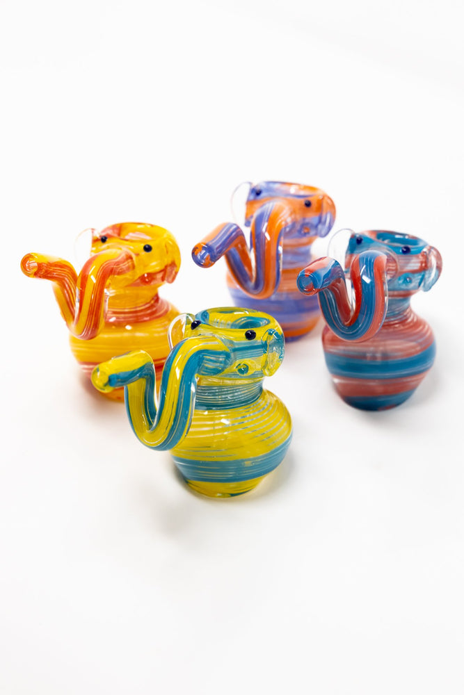 4" Long Trunk Elephant Bubbler