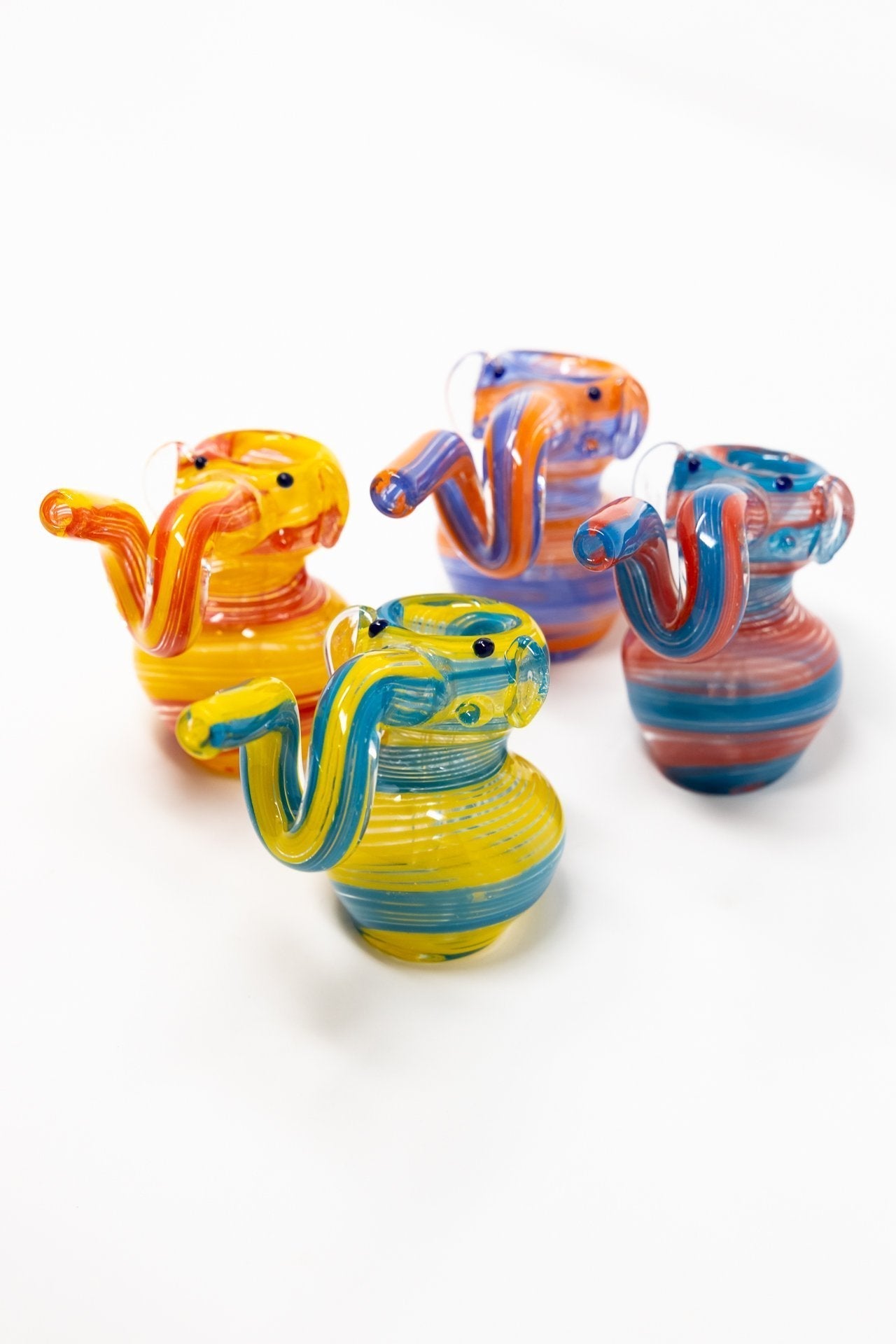 4" Long Trunk Elephant Bubbler StonedGenie.com