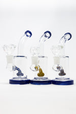 6" Navy Blue Candy Cane Percolator Bong