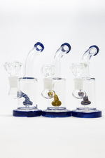 6" Navy Blue Candy Cane Percolator Bong