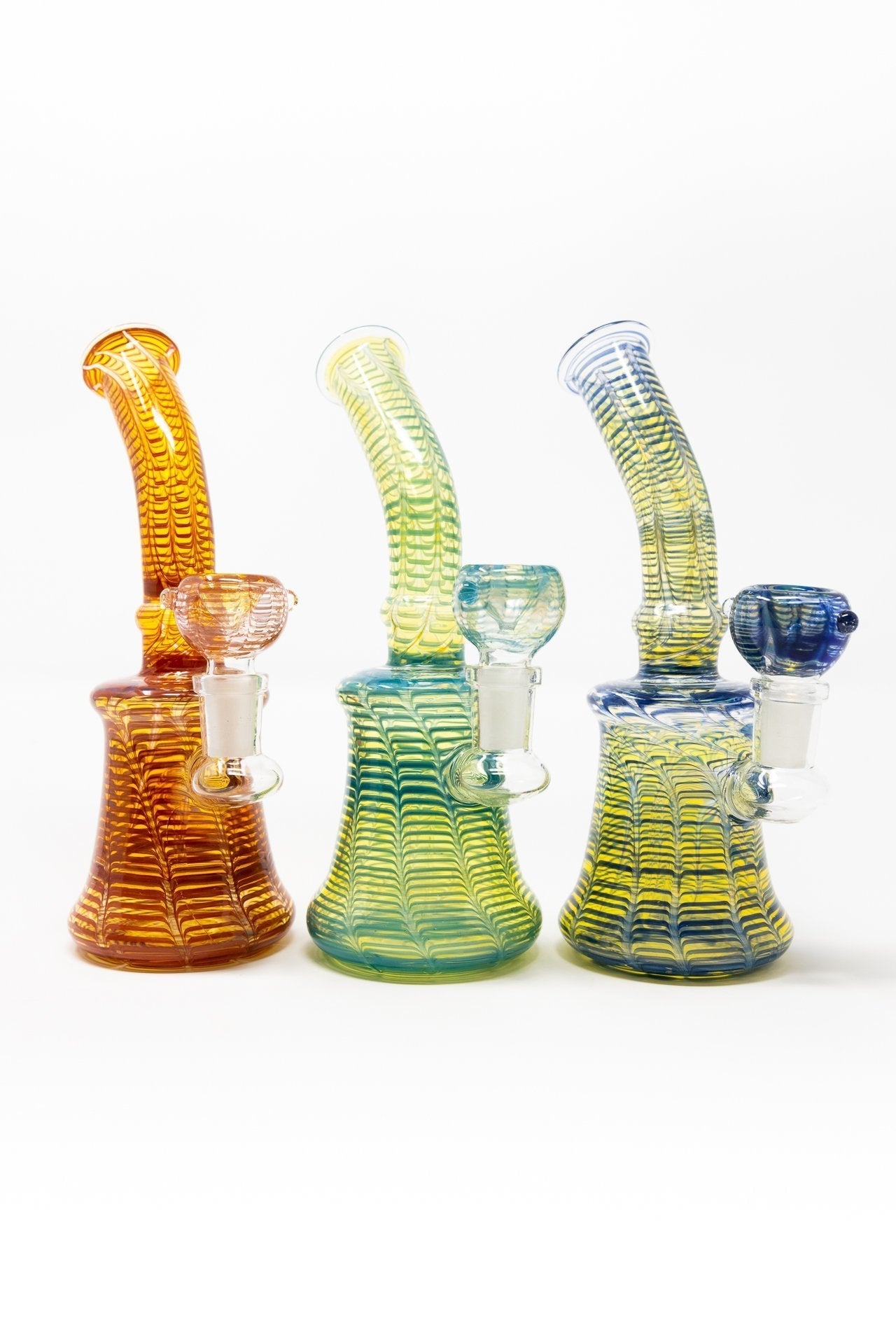 7" Snake Skin Shower Bend Dab Rig StonedGenie.com