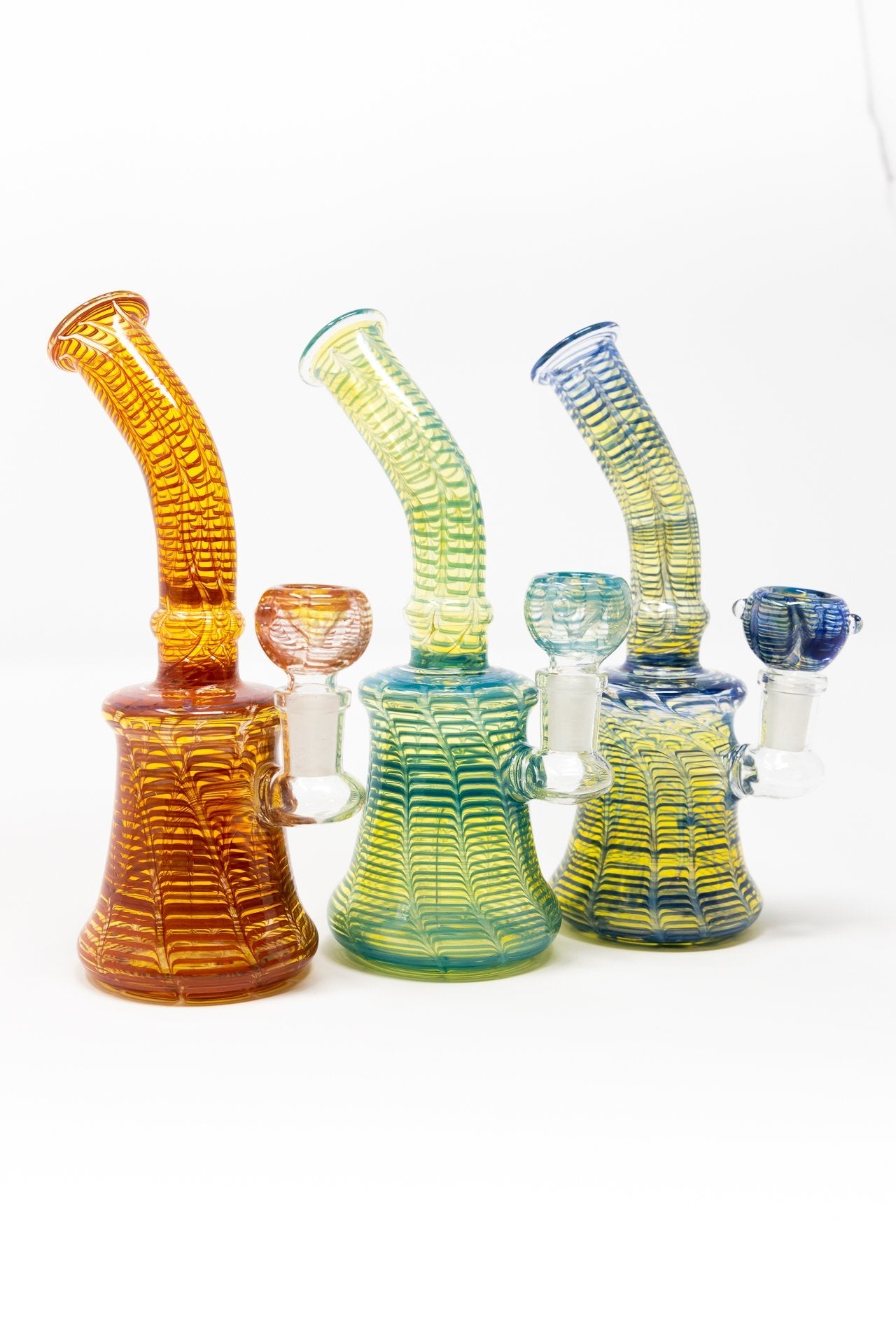 7" Snake Skin Shower Bend Dab Rig StonedGenie.com