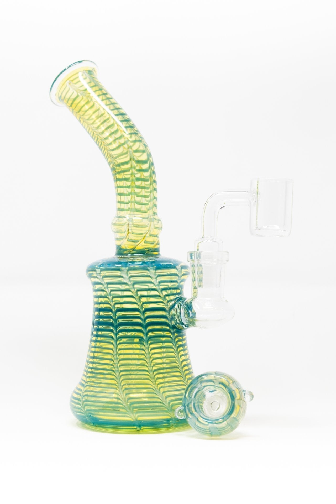7" Snake Skin Shower Bend Dab Rig StonedGenie.com