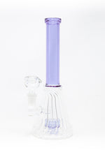 10" Purple Twisted Base Bong