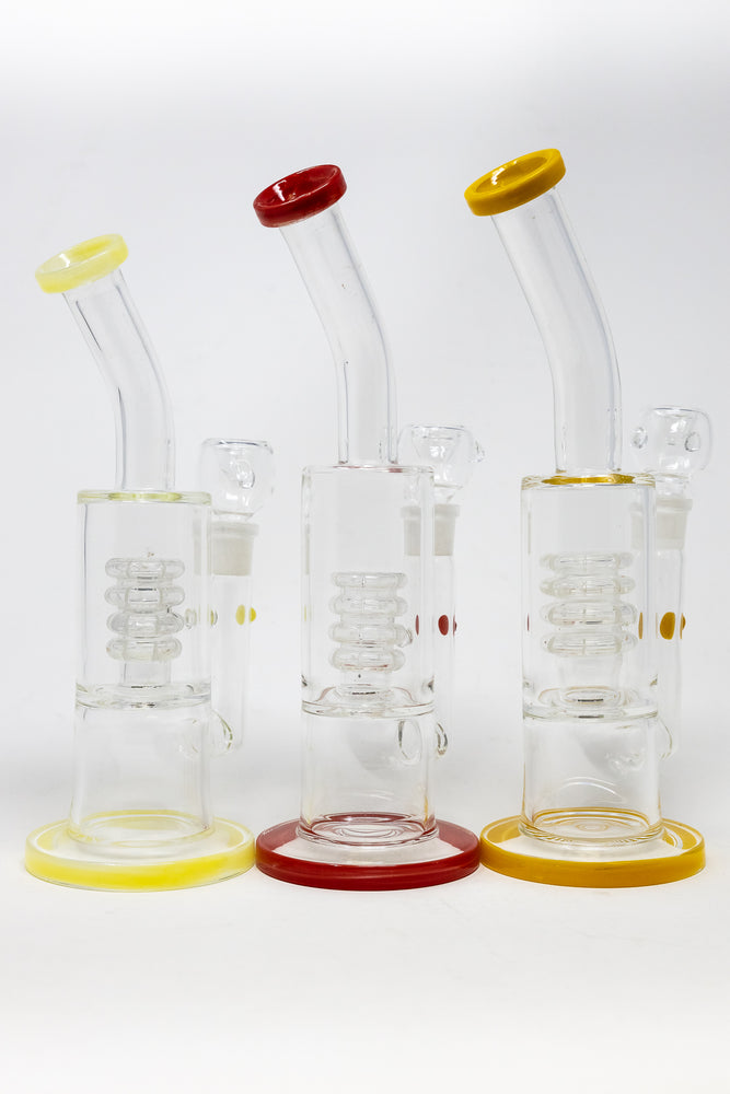 9" Shower Bend Dab Rig w/ Spiral Percolator