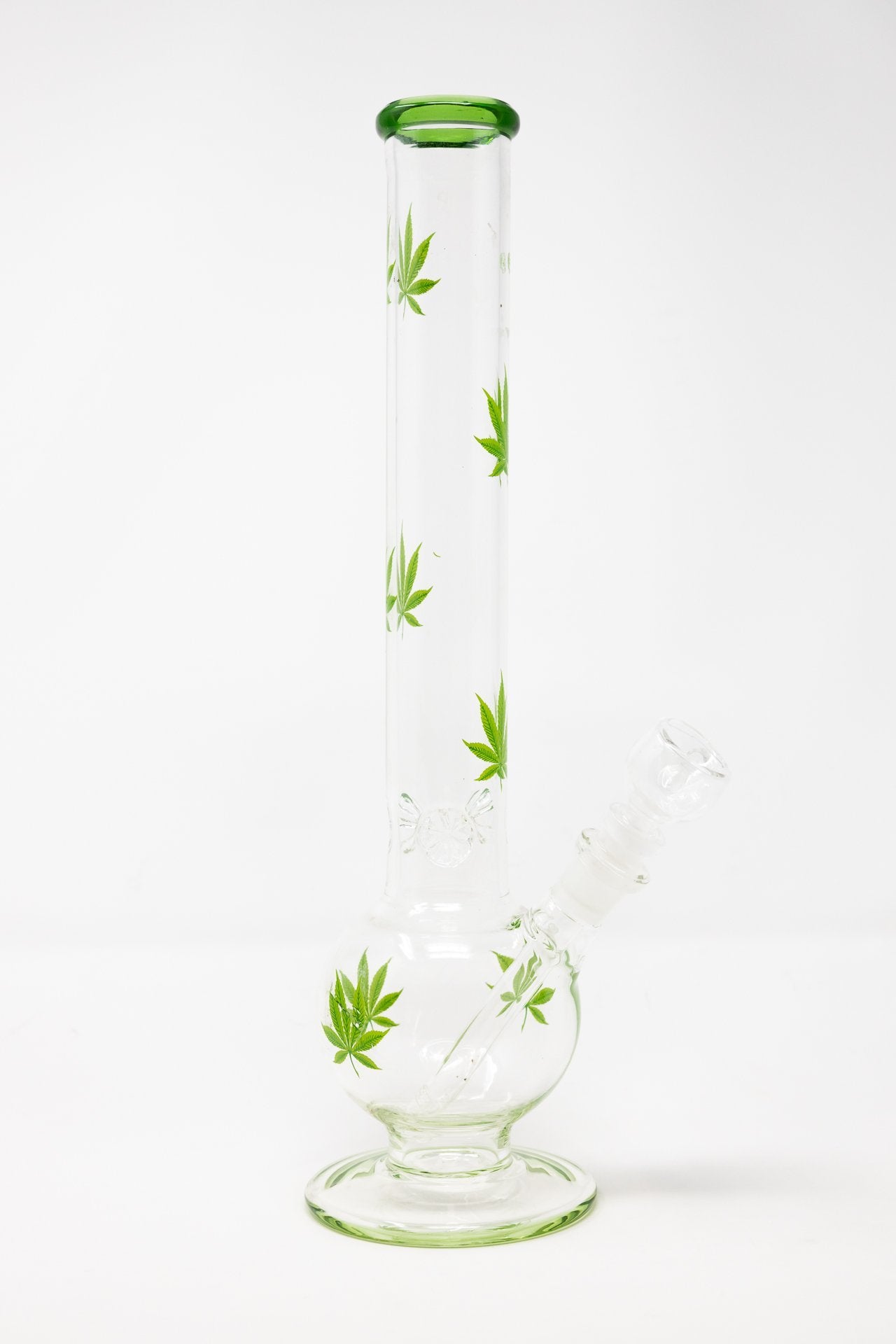 14" Green Leaf Bubble Bottom w/ Ice Catcher