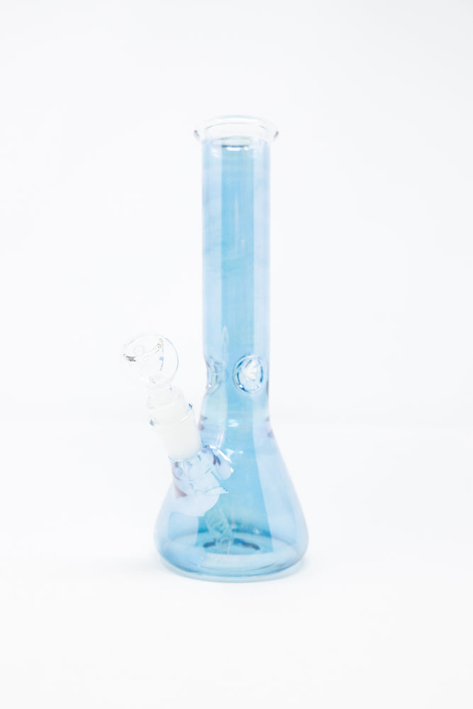 10" Blue Electro Beaker Bong w/ Ice Catcher