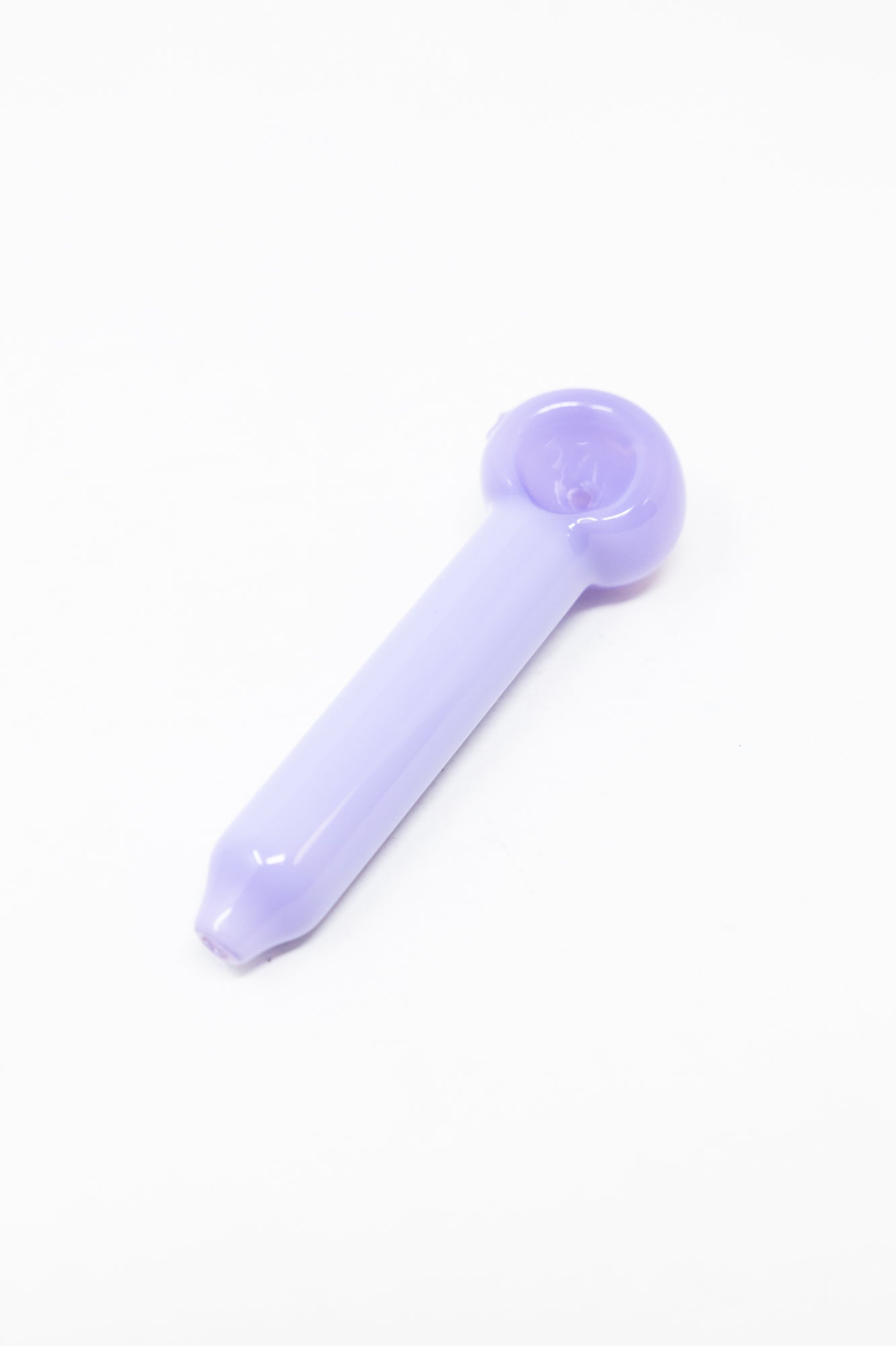 4" Slime Lavender Purple Glass Hand Pipe