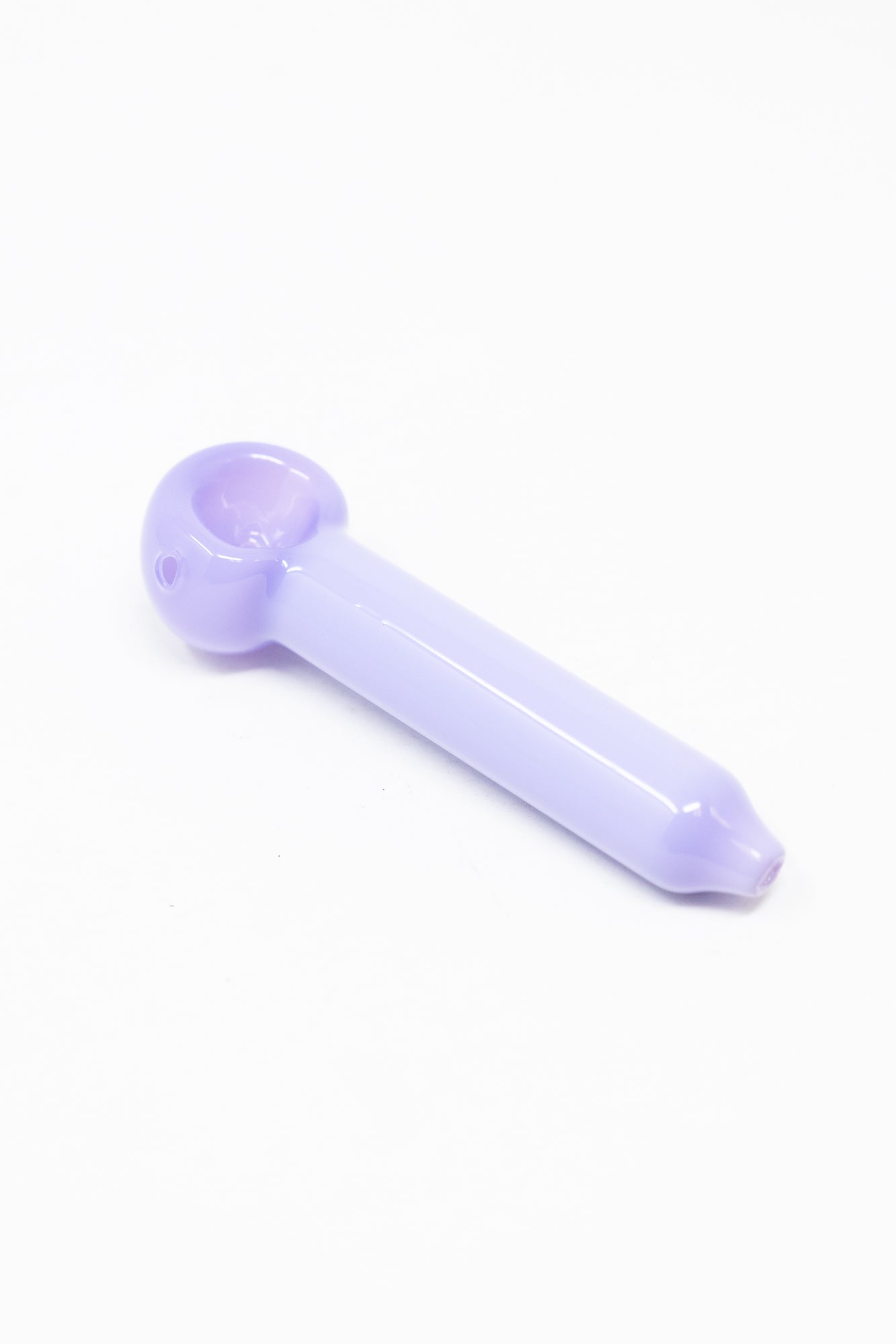 4" Slime Lavender Purple Glass Hand Pipe