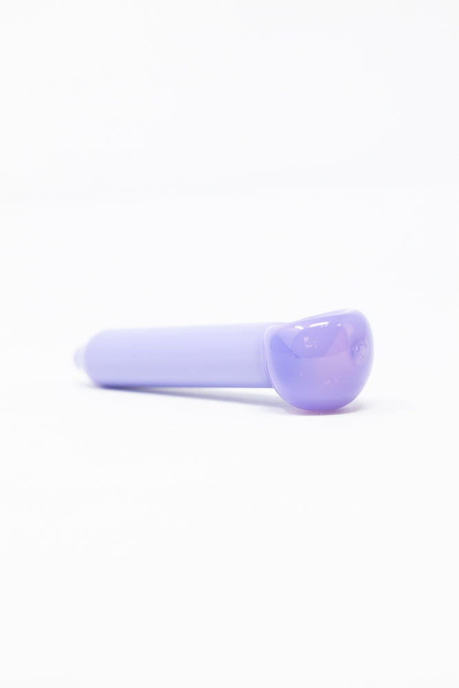 4" Slime Lavender Purple Glass Hand Pipe