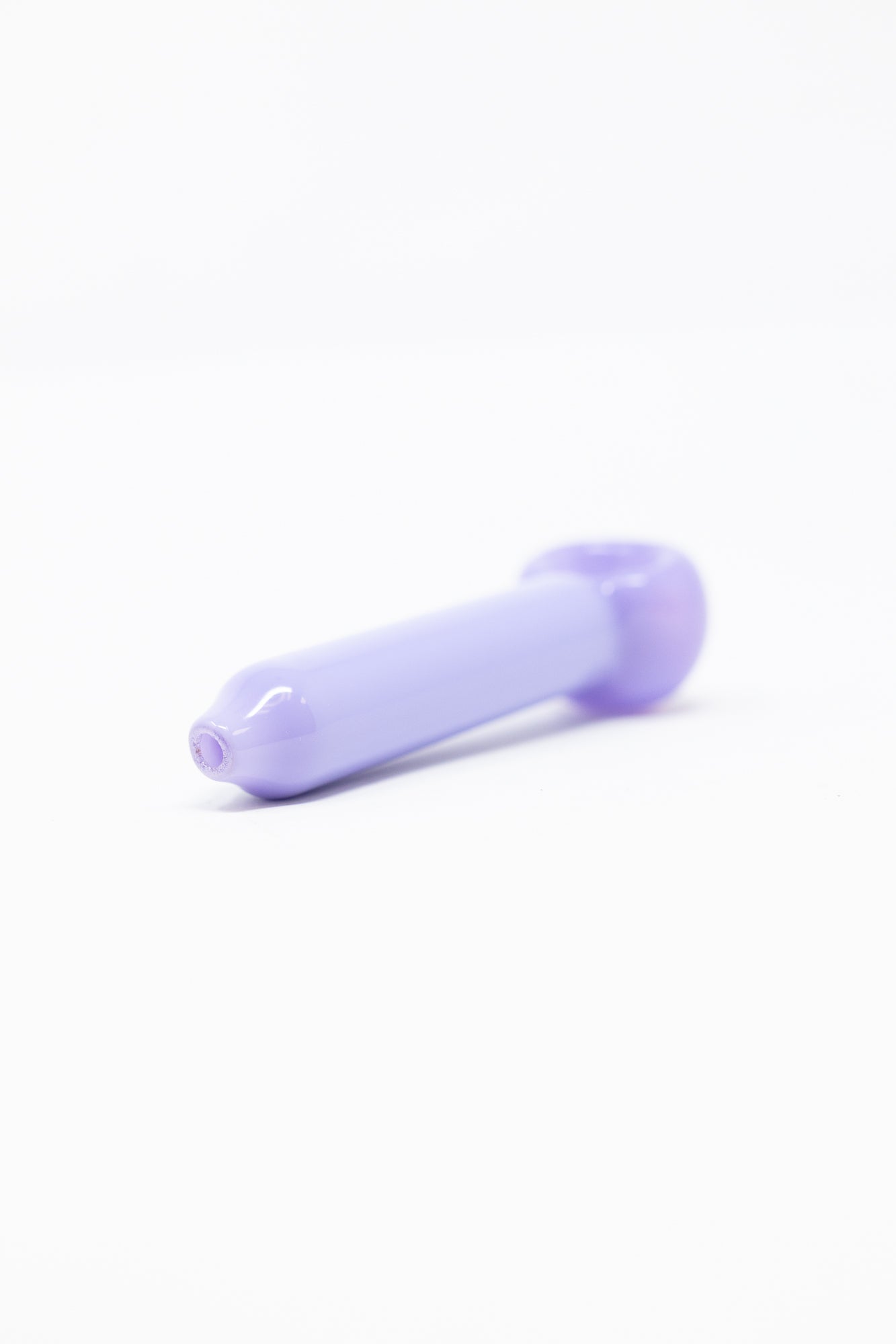 4" Slime Lavender Purple Glass Hand Pipe