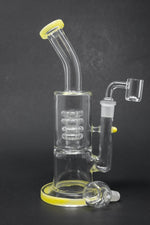 9" Shower Bend Dab Rig w/ Spiral Percolator