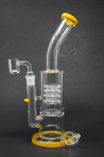 9" Shower Bend Dab Rig w/ Spiral Percolator