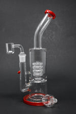 9" Shower Bend Dab Rig w/ Spiral Percolator