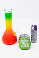 6" Rasta Mini Bong Combo