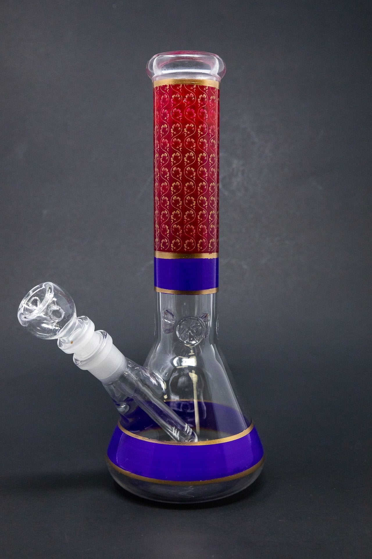 10" Purple Aladdin Beaker Bong w/ Ice Catcher