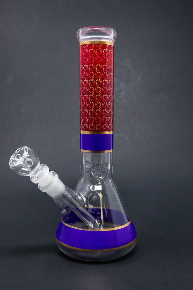 10" Purple Aladdin Beaker Bong w/ Ice Catcher