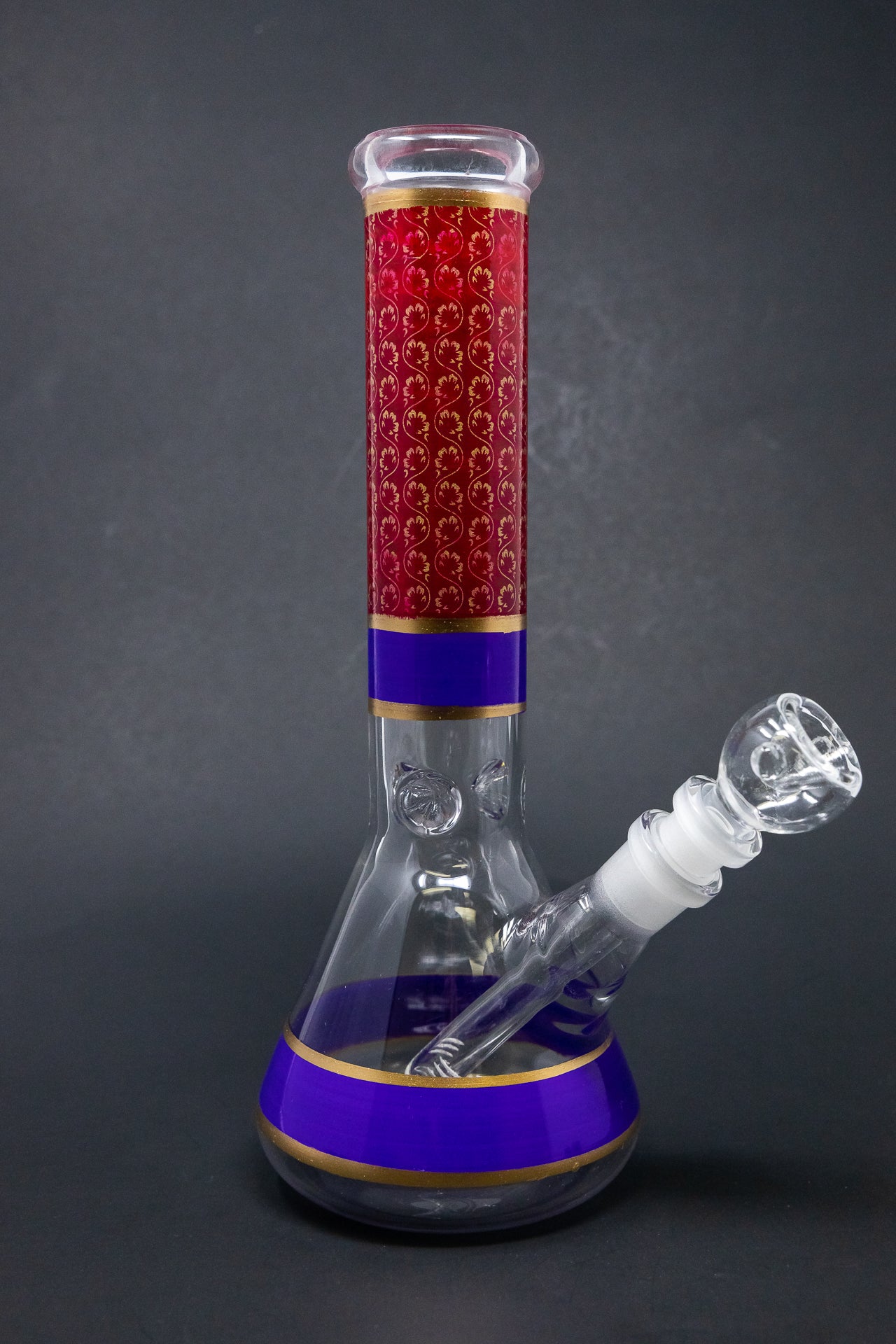 10" Purple Aladdin Beaker Bong w/ Ice Catcher