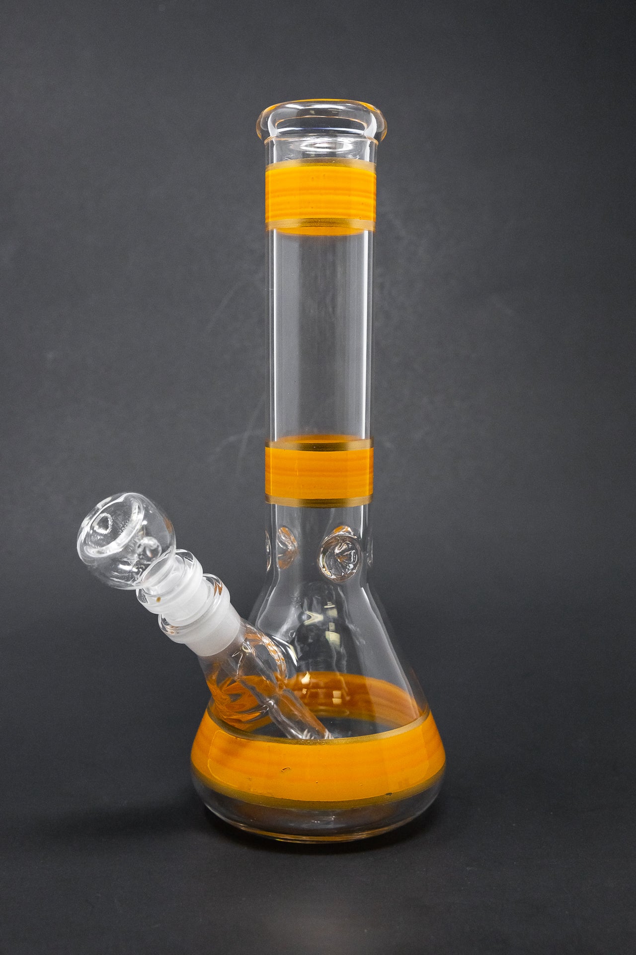 10" Mango Stripe Beaker Bong w/ Ice Catcher