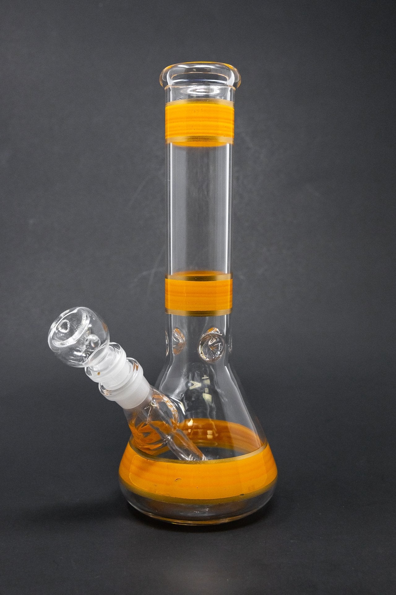 10" Mango Stripe Beaker Bong w/ Ice Catcher
