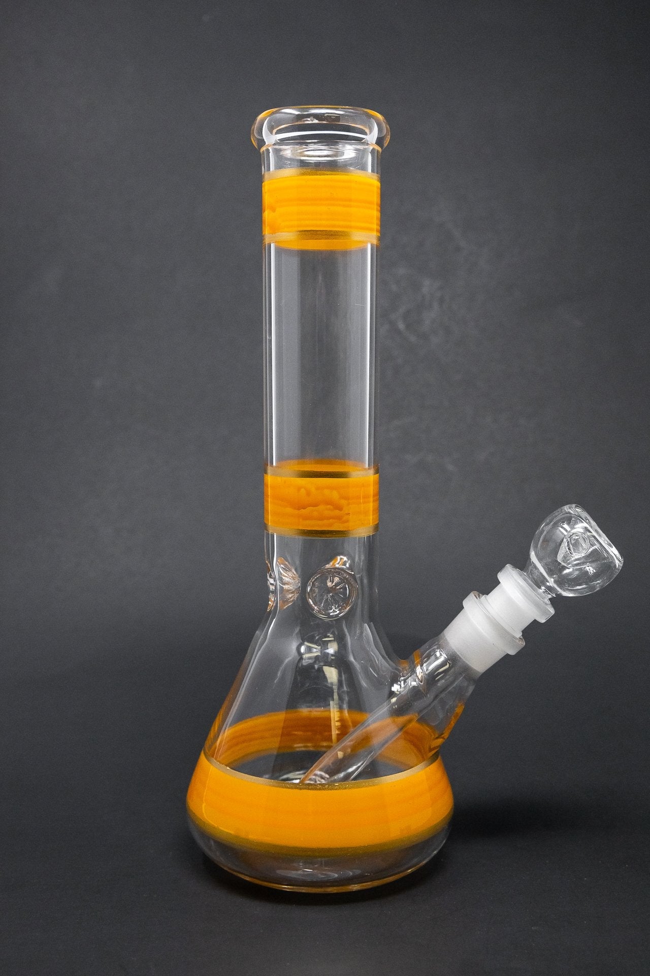 10" Mango Stripe Beaker Bong w/ Ice Catcher