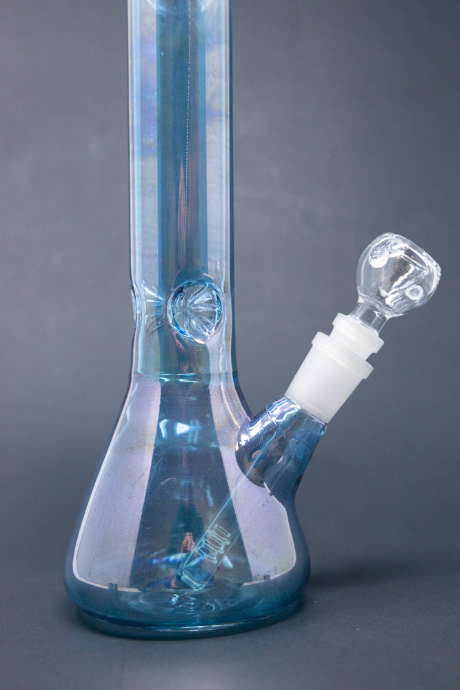 10" Blue Electro Beaker Bong w/ Ice Catcher