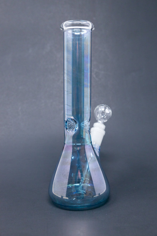 10" Blue Electro Beaker Bong w/ Ice Catcher