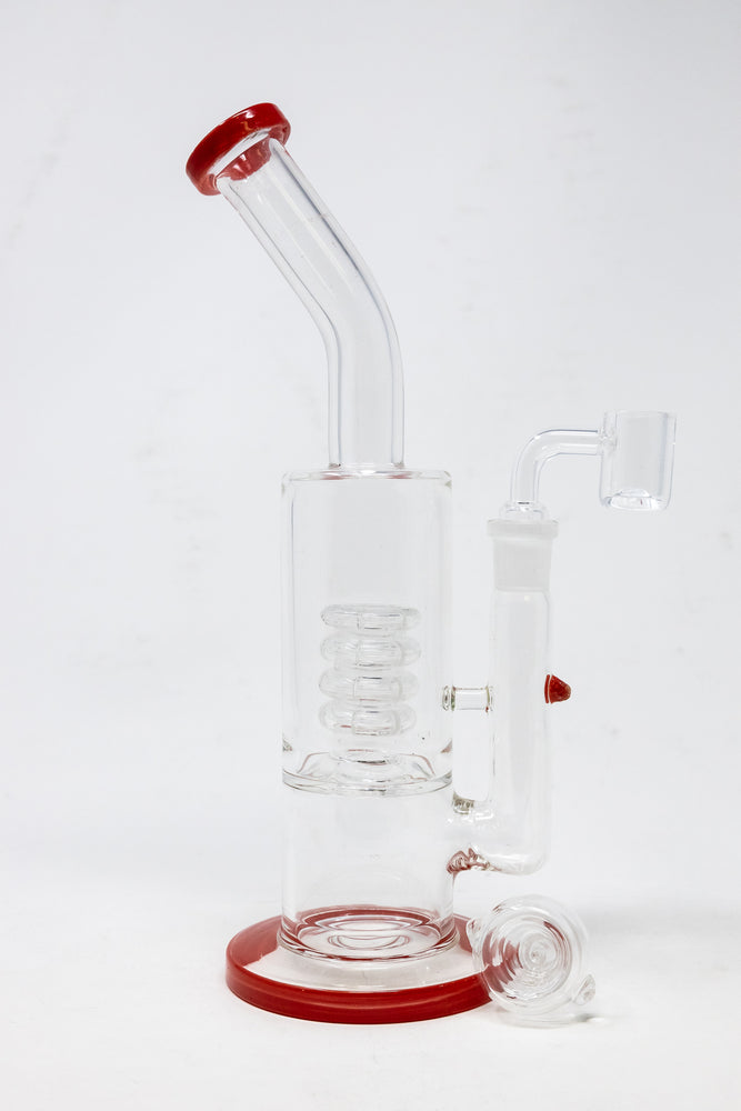 9" Shower Bend Dab Rig w/ Spiral Percolator